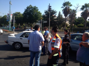 بالصور: إصابة 6 أشخاص بحادث طرق متسلسل وسط مدينة الرملة 